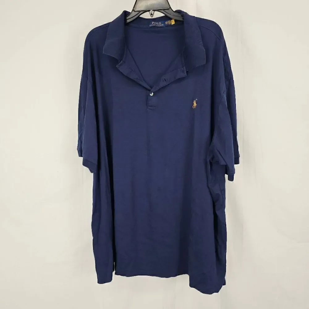 Polo Ralph Lauren Polo Shirt Short Sleeve Navy Blue Men’s Size 4XB Big